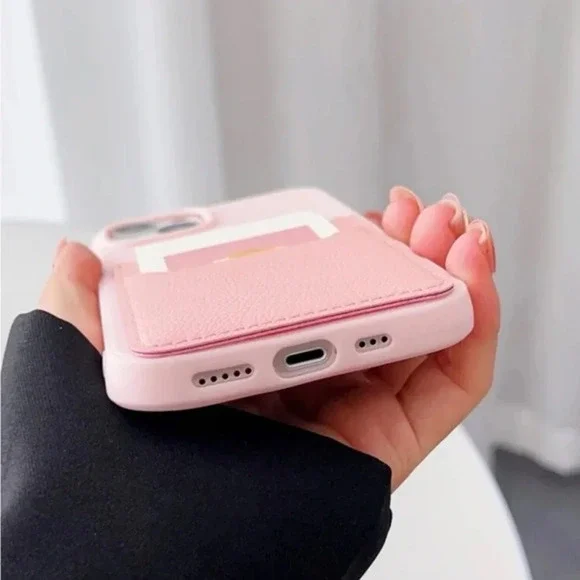 ⚠️Clearance💕iPhone 13 Pro Solid Pink With Card Slots - Picture 4 of 4